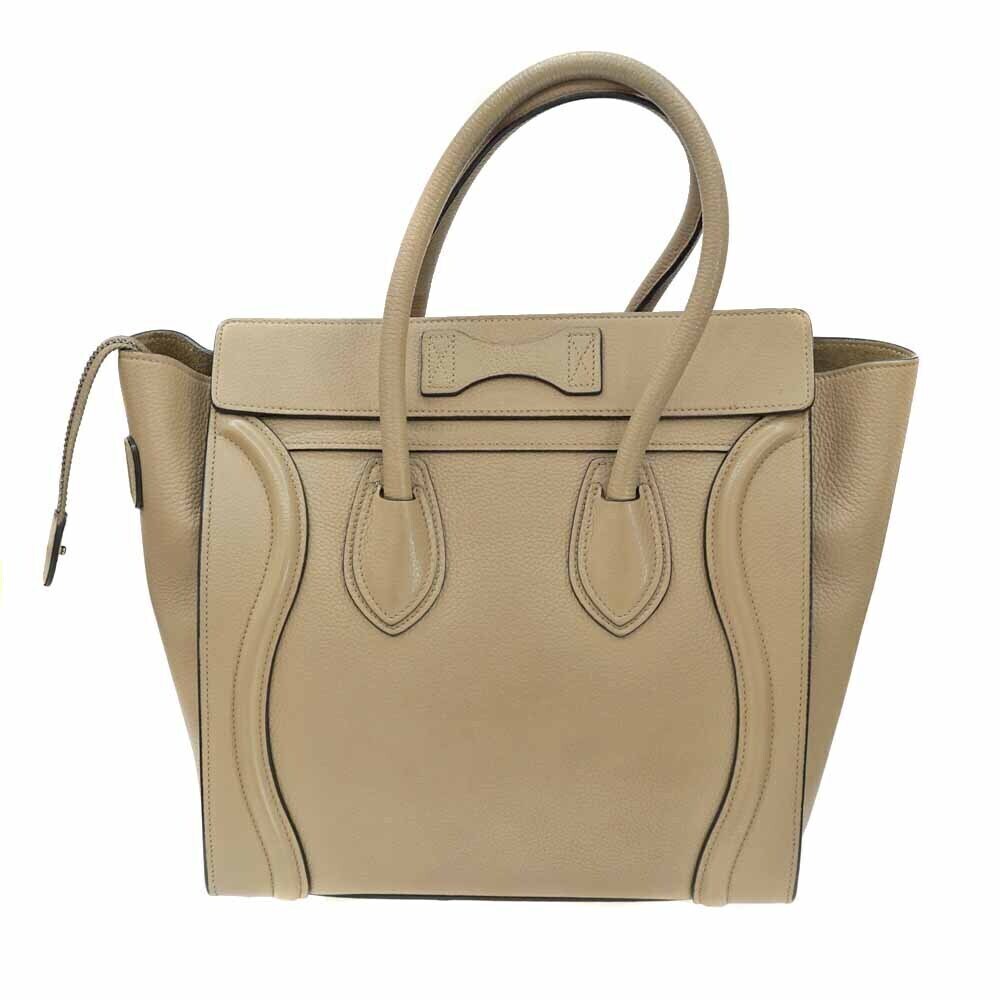 Celine Cream Shopper Handbag Beige Luggage Tote Cream Tan